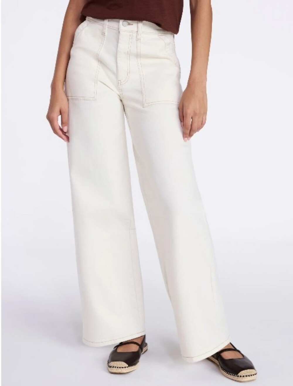 Time and Tru Wide Leg Utility Jeans